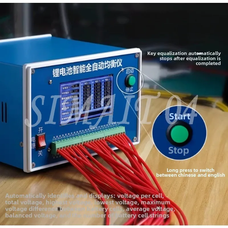 

2s-24s Automatic Equalizer for Lipo/Lifepo4/LTO 1.5-4.5V Intelligent Equalizer Battery Discharge Balancer Maintenance/Repair