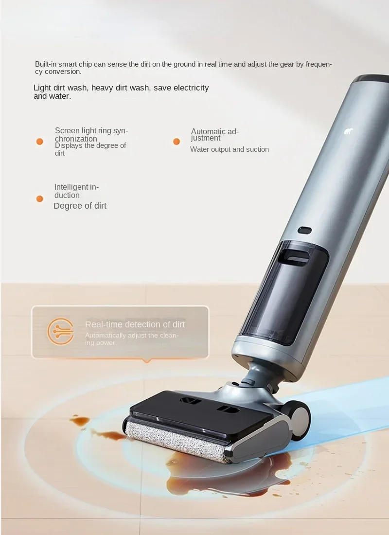 مكنسة Shunzao Scrubber H200 الكهربائية، آلة الغسيل والسحب المتكاملة، تنظيف الحواف الموسعة، التنظيف التلقائي