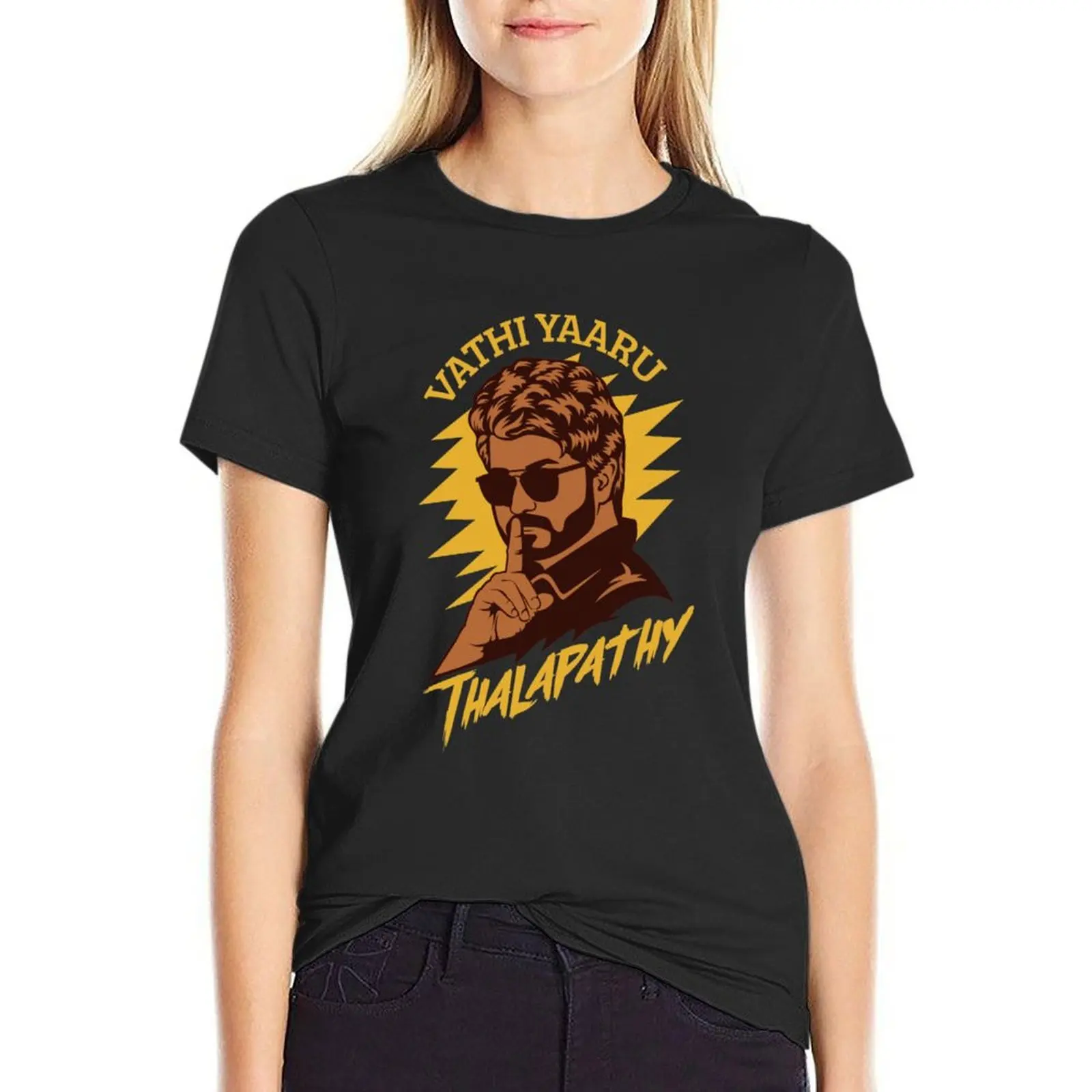 Master Movie Tamil Thalapathy Vijay Movie T-Shirt tees plus sizes customs white t-shirt dress for Women sexy