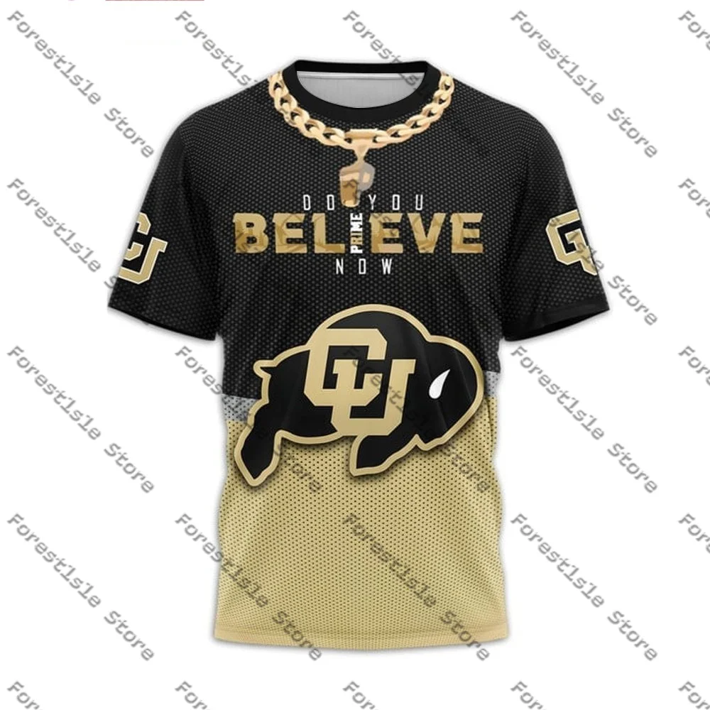 Colorado Buffaloes Prime Do You Believe Now T-Shirt Street Fashion Men's T-Shirt Casual Versatile Men's And Women's T-Shirt