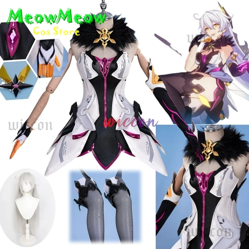 Herrscher of the Void Cosplay Honkai Impact 3 disfraz de Cosplay Anime Kiana Kaslana vestido de fiesta mujeres disfraces de Halloween