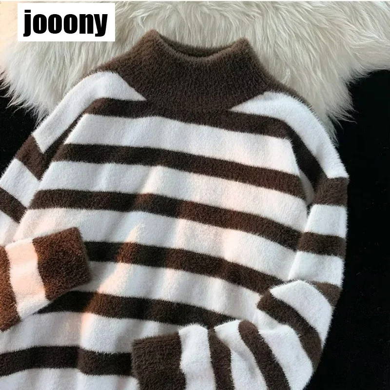 Unisex Streetwear Retro ลายเสื้อกันหนาวถักเสื้อกันหนาว Y2K จัมเปอร์ Hip Hop Ripped เสื้อกันหนาวผู้ชาย Harajuku เสื้อกันหนาวนุ่ม