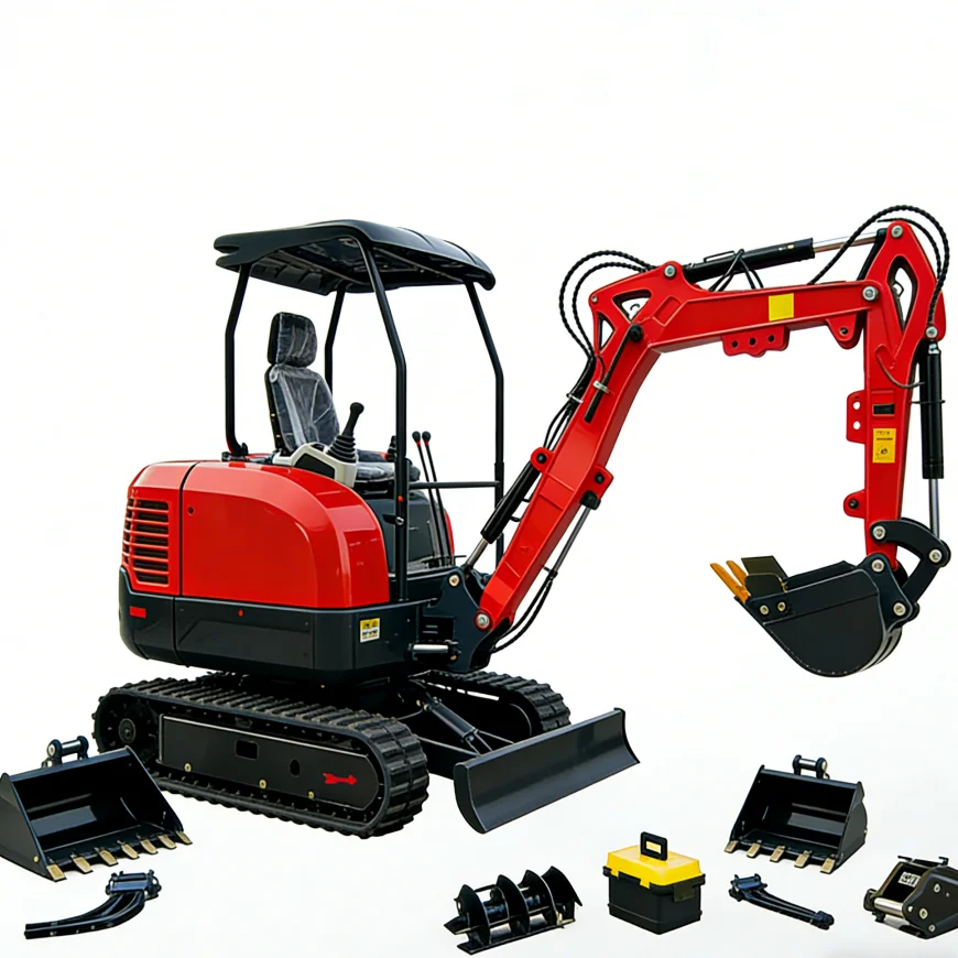 

New 2.0 Ton Mini Excavator Digger for Sale EPA/EURO 5 Engine Hydraulic Crawler Excavator for Garden Farm Construction Customized