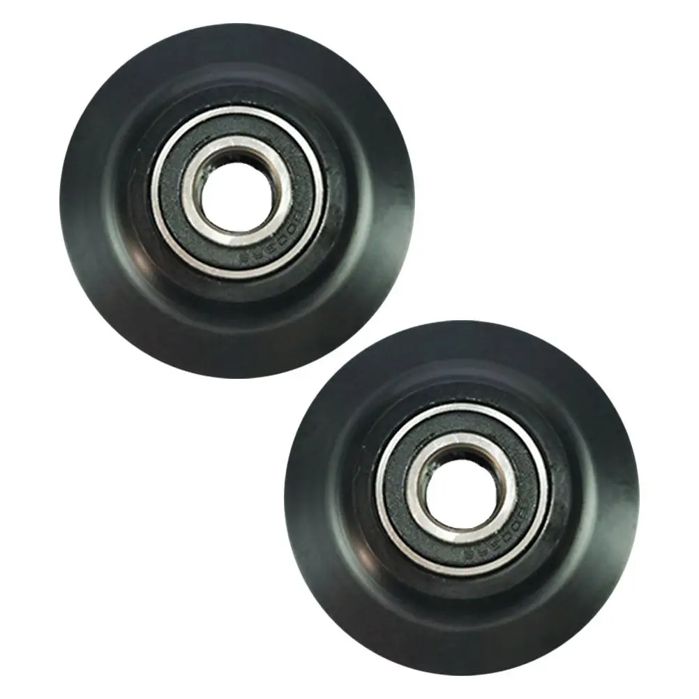 Sliding Barn Door Wheels 2 Pack Heavy Duty Quiet POM Track Pulley Kit for Bedroom Office Closet Hardware