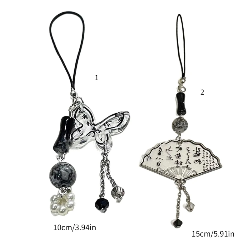 Delicate Anti-lost Lanyard Key Chain Bag Backpack Decoration Unique Multi- Hangings Pendant CellPhone Charm Accessories