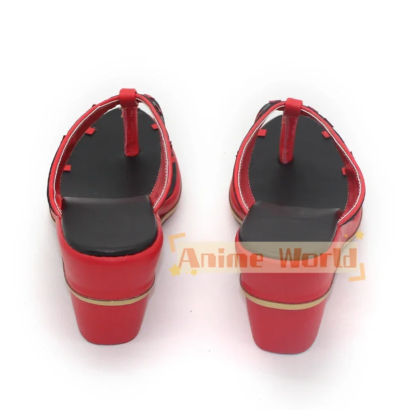 Nina kosaka cosplay sapatos botas de carnaval de halloween sapatos de couro do plutônio vtuber cosplay adereços feitos sob encomenda