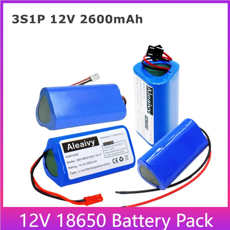 3S1P 12V 3200mAh 18650 akumulator litowy wielokrotnego ładowania głośnik latarka kamera przenośny reflektor sprzęt akumulator do zamiatarki