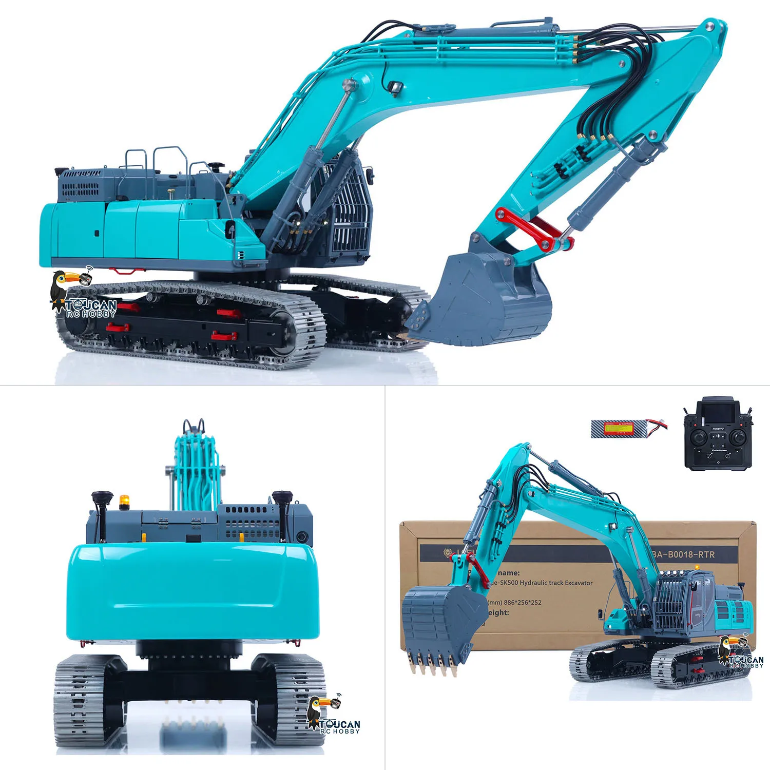 

Радиоуправляемый гидравлический экскаватор SK500LC LESU 1/14, металлическая модель, 6-канальный, с ЧПУ, светом и детализированным корпусом, строительная техника