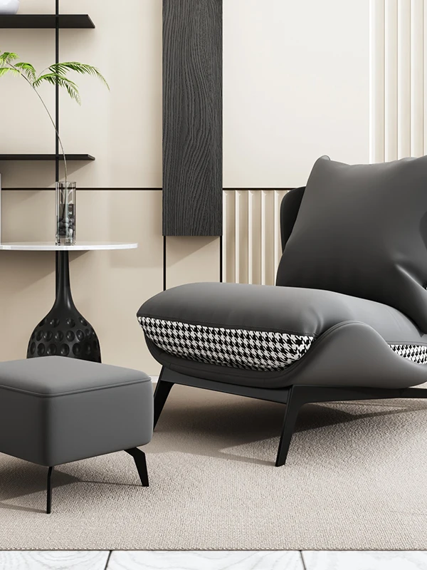 كرسي أريكة فردي إيطالي خفيف فاخر شقة صغيرة غرفة المعيشة شرفة أريكة الإنترنت المشاهير كرسي كسول الترفيه