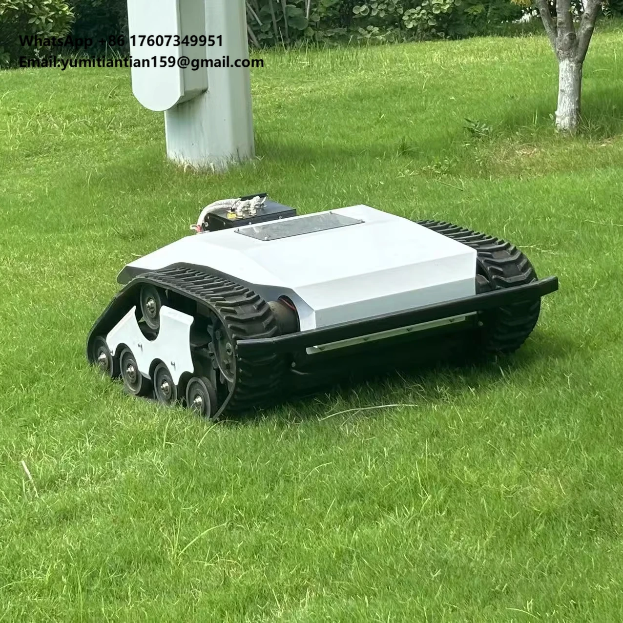 CE Certified Remote Control Lithium Battery Lawn Mower Robot Quiet and Environmentally Friendly for Gardens and Farms