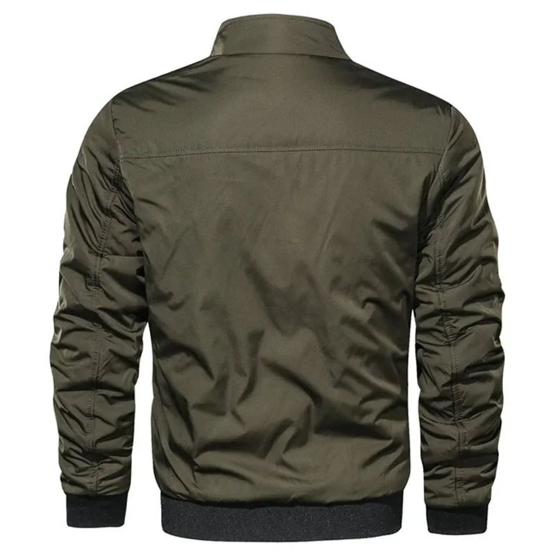 Tactical Jacket Mens Double-Sided Retro Embroidered Loose Pilot Fashion Outwear Outdoors Wear-resistant Windbreak Combat Coats