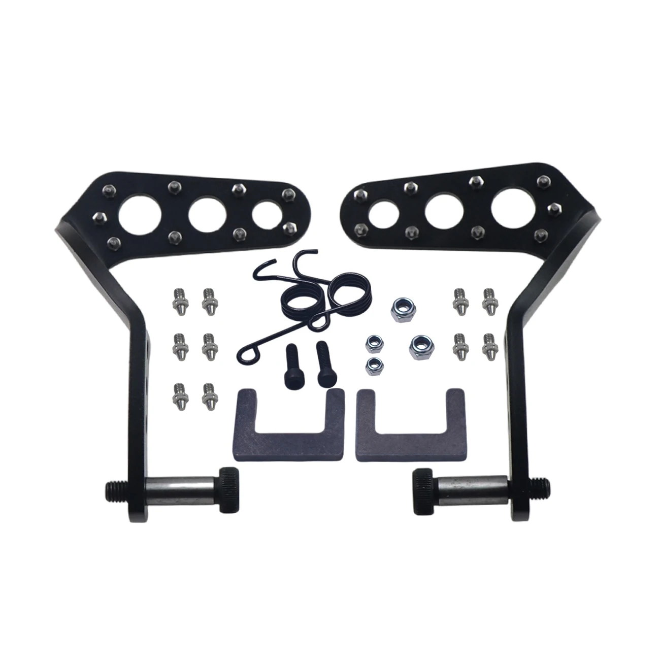 Black Heavy Duty Pedal With Spikes Kit For Go Kart