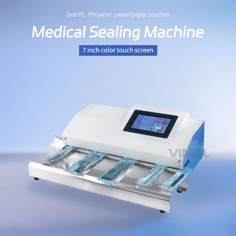 Dental Laboratory Fll Automatic Sealing Machine With 7 inch  LCD Screen Sealer Packaging Machine Medical Sterilization Equipment