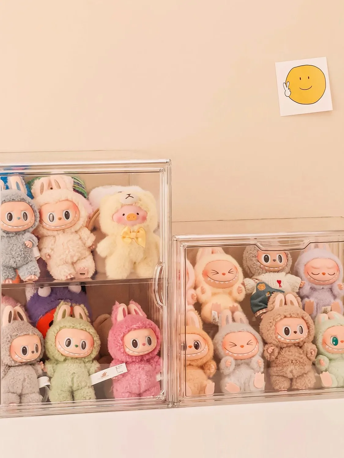 bubble-monster-la-troupe-desktop-storage-display-box-sitting-party-figure-storage-cabinet-transparent-acrylic-collectible-sho