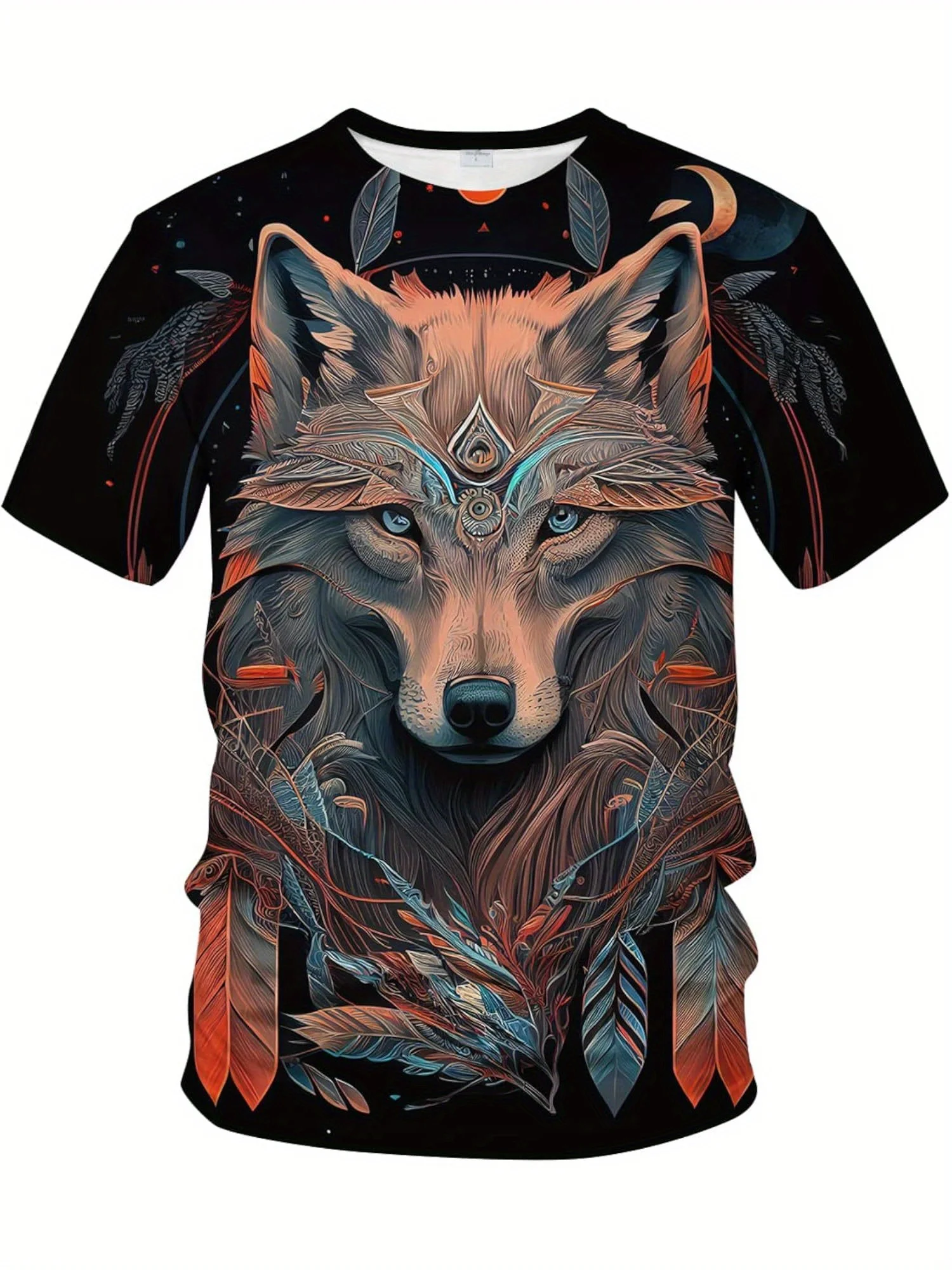 

Men Vintage Trippy Dark Dragon Graphic Short Sleeve Shirt Tee, Small,