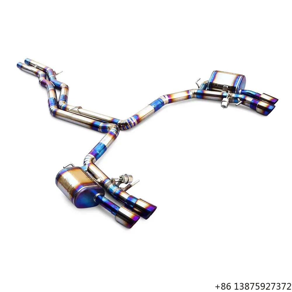 For A6/A7 C8 3.0T 2019-2022 Titanium Valve Catback Exhaust Tuning High Performance Exhaust Tuning Racing Performance High