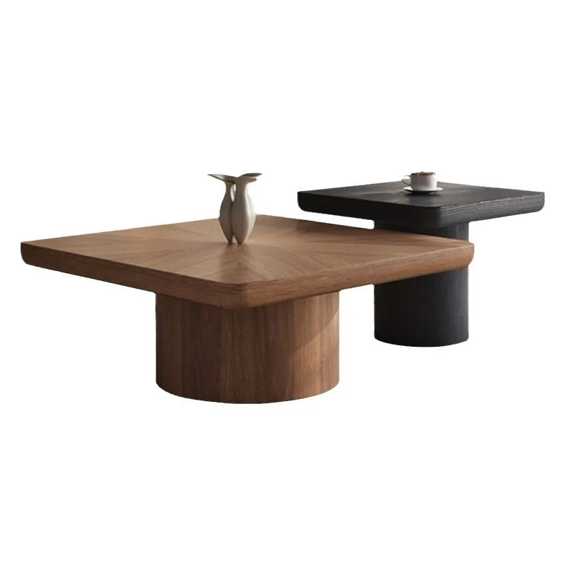 

Medieval style solid wood coffee table household living room small apartment Italian minimalist modern designer