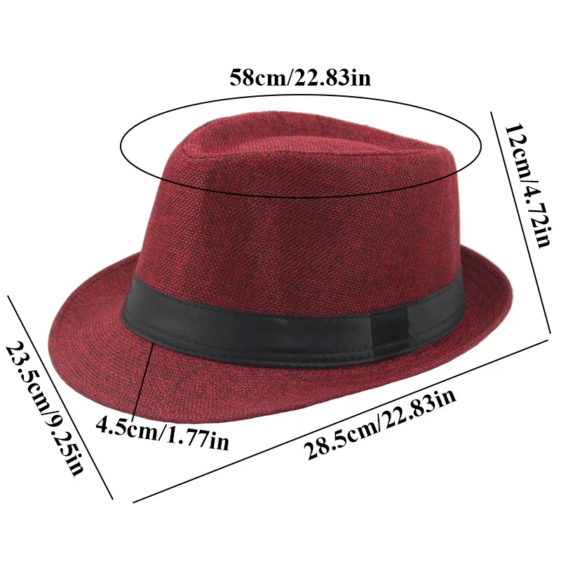 Retro Men\'s Top Jazz Hats Spring Summer Outdoor Sun Shade Hat Wide Brim Gentleman Elegant Cap Classic Version Chapeau Hats