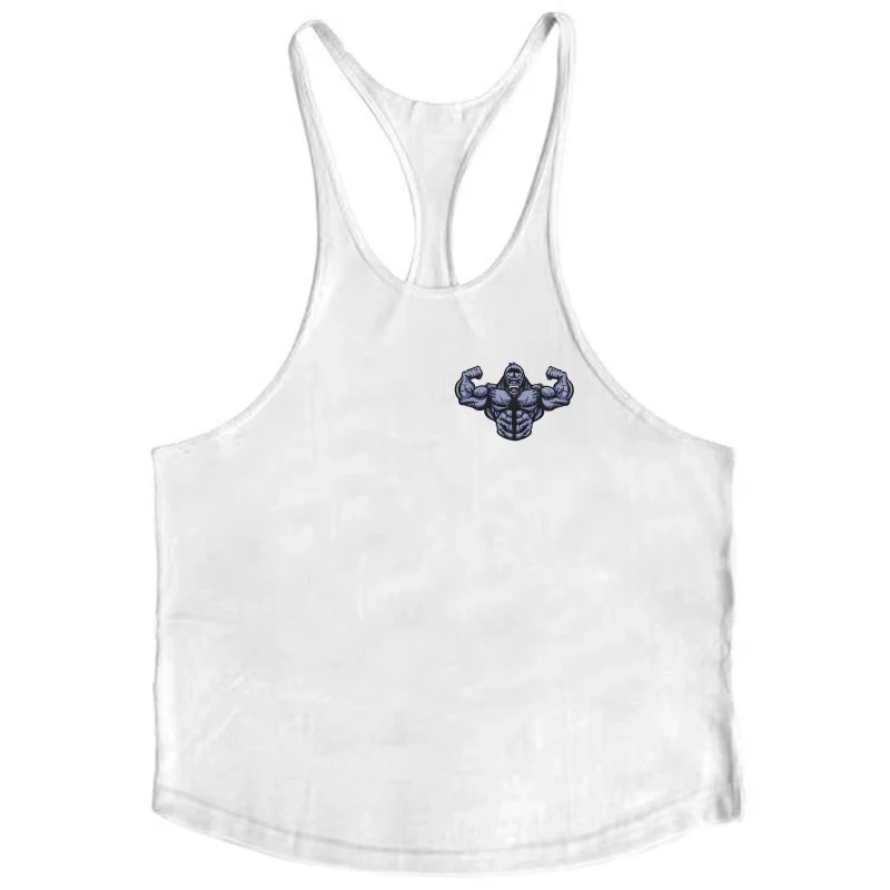 سترة بدون أكمام للصالة الرياضية بحزام رفيع للرجال - قميص قصير صلب مسامي للياقة البدنية الرياضية، مثالي لرفع الأثقال وتدريبات القلب #5