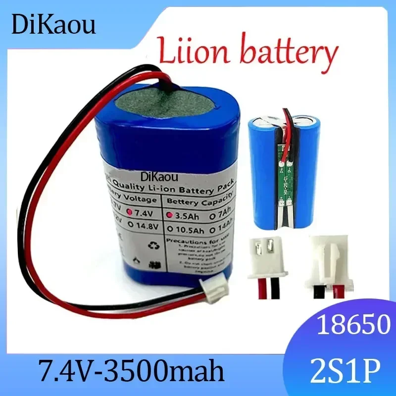 

7.4V 2S1P 3500mAh 18650 Rechargeable Battery for Camera Toy Remote Control Car LED Lighting Emergency Power Supply