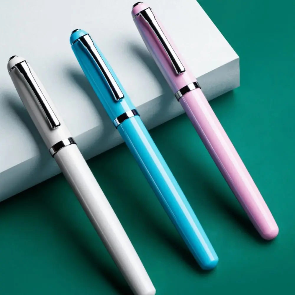 Stationery EF0.38mm Fountain Pens Handwriting Calligraphy Signature Pen Drawing Smooth Writing Metal Ink Pen School Supplies