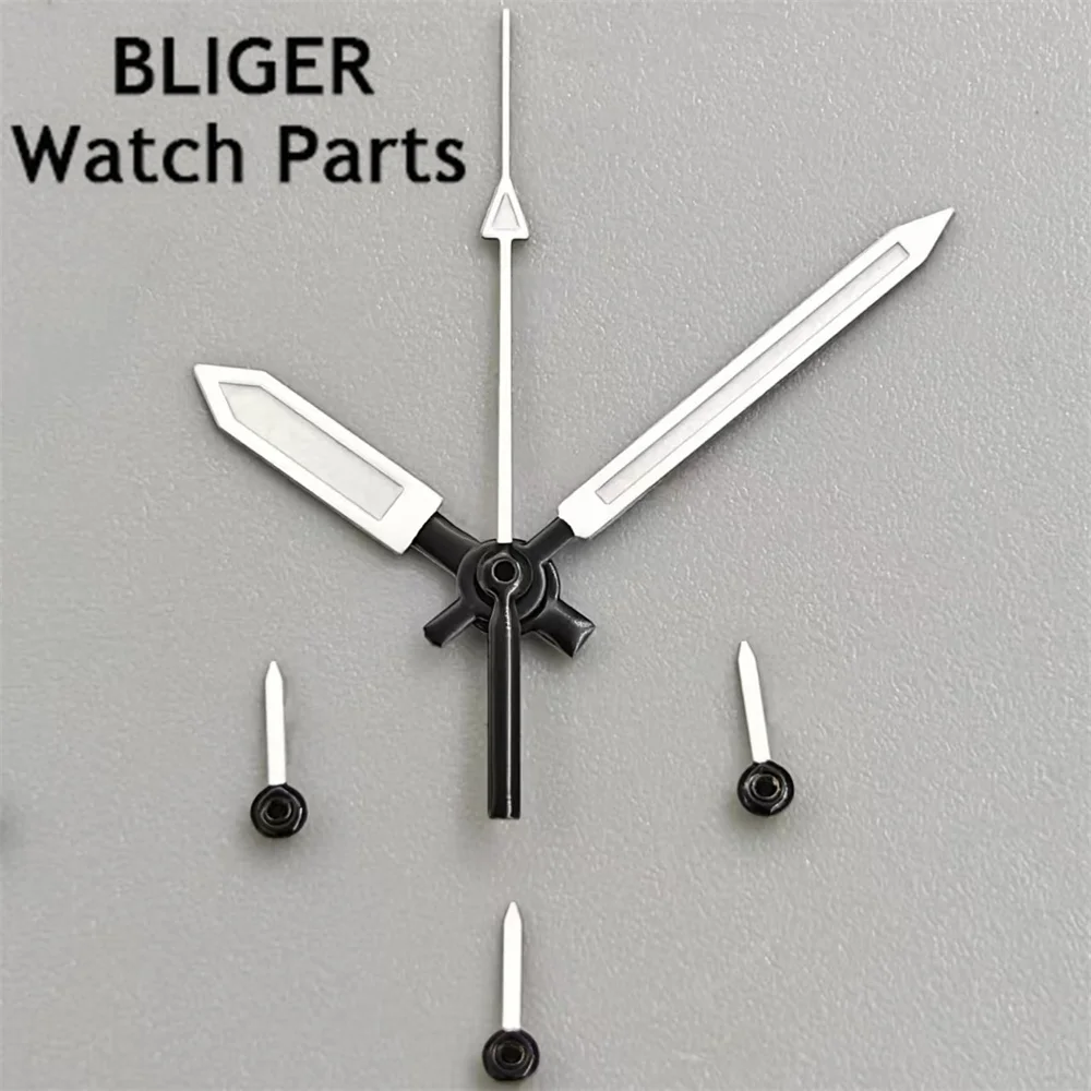 BLIGER Modified Watch Hand Accessories Multifunctional Timing Running Seconds 6 Hands Green Luminous Fit VK63 Quartz Movement