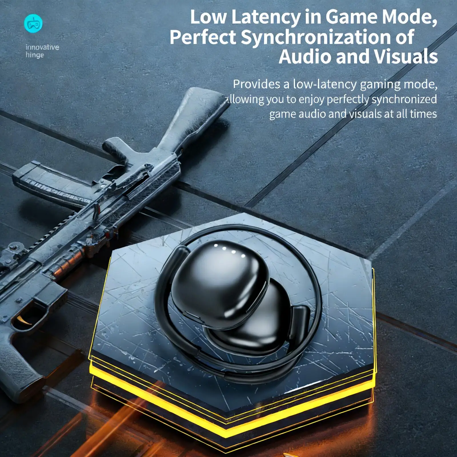 

Rear-Worn Air Conduction Sport Bluetooth Earphones Music Game Dual-Mode Low Latency Lightweight Portable for Music Game Sport