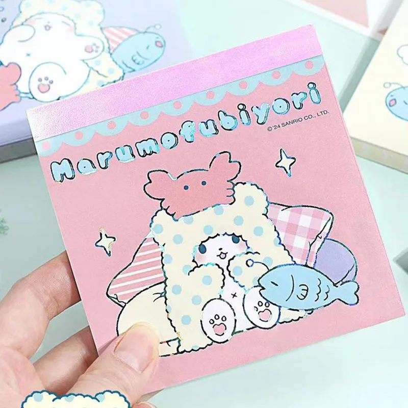 Kawaii Cute Sanrio Marumofubiyori Notebook Portable Memo Pad Schedule Reminder Book Cartoon Anime Stationery Girl Birthday Gift