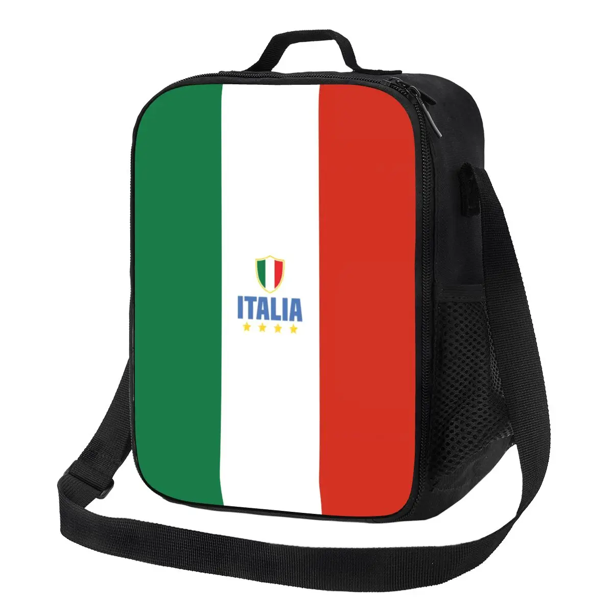 Borsa per il pranzo isolata bandiera italiana personalizzata per le donne borsa termica per il pranzo Tote Office Picnic Travel