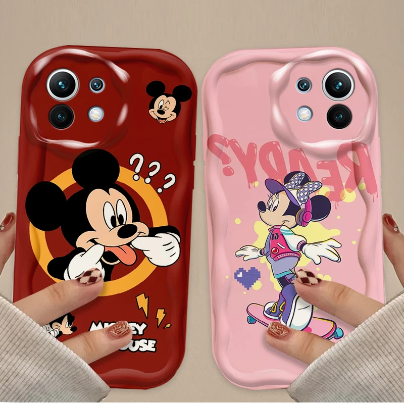 Disney Mickey Minnie Case Soft For Xiaomi Mi 13T Pro 12T 11 Lite 5G NE 11i 12 13 10T 10i POCO X3 Pro NFC X4 GT X6 X5 F3 F4 F5