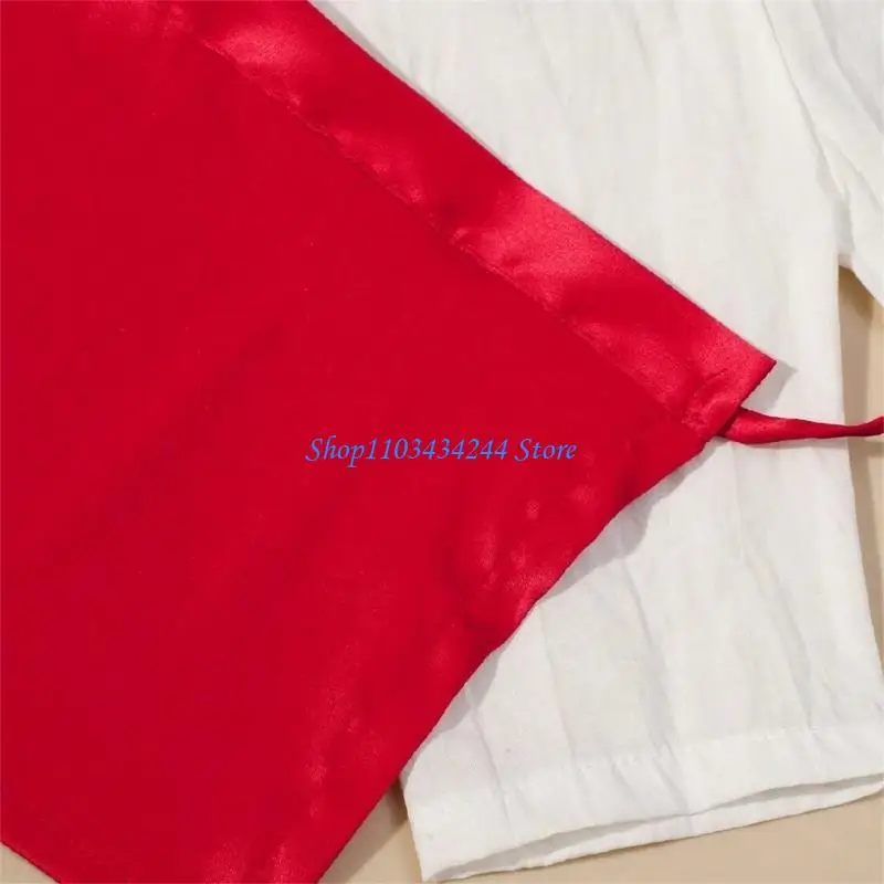 Infant Photography Outfit Cook Hat Tops Pants Apron Set Photo Posing Clothes 0-9M Baby Cook Costume Newborn Shower Gift