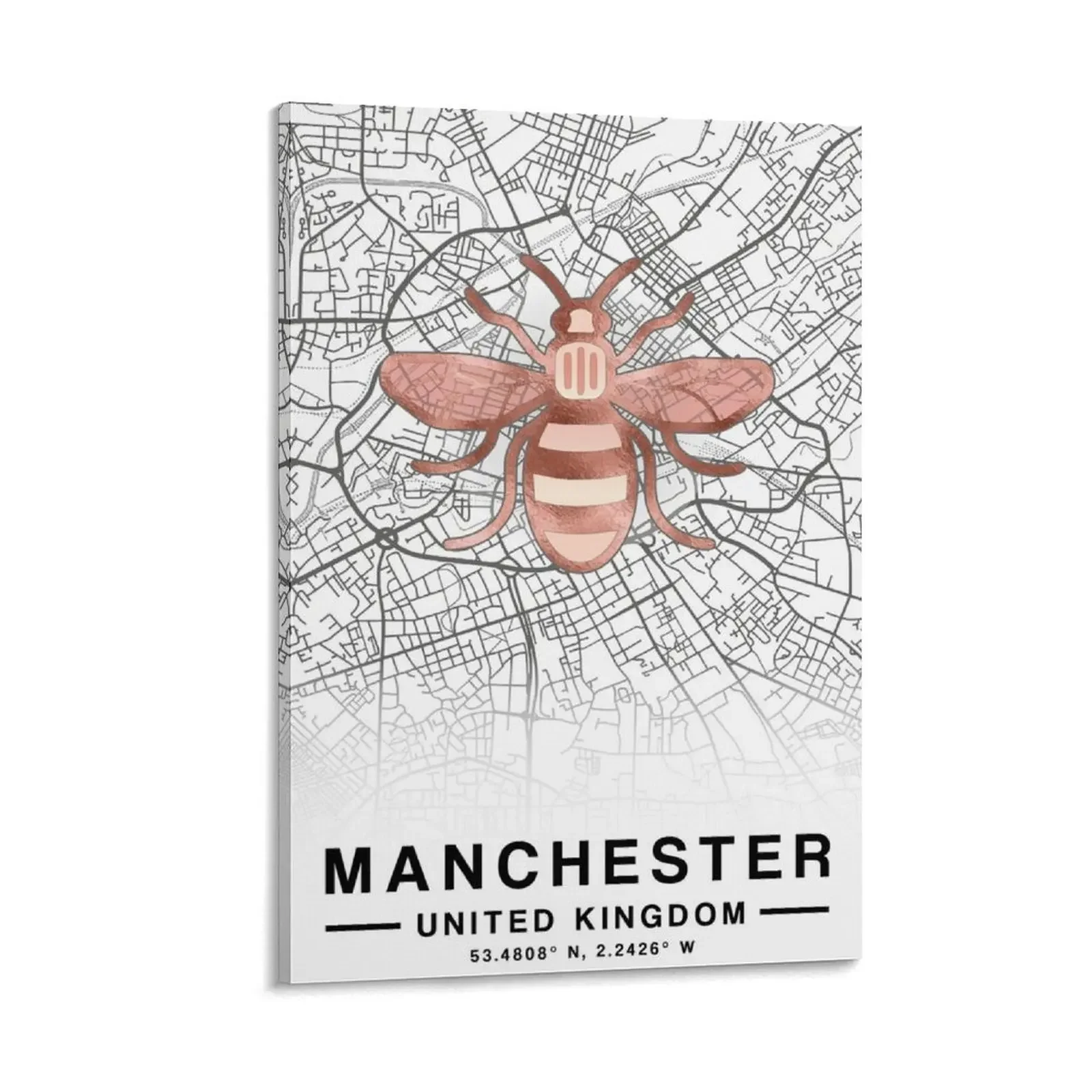 

Manchester Bee Canvas Painting photos for living room decorative items for home room decors aesthetic decoration for the room