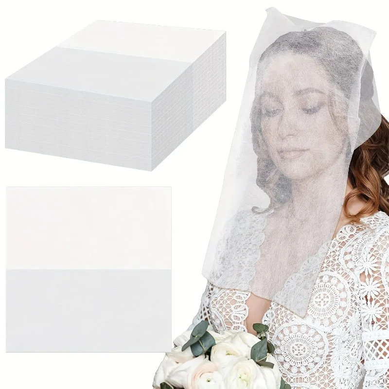 

50/100 шт. одноразовые нейлоновые дышащие защитные маски для лица и лба из нетканого материала, косметические накладки для лица, защита для макияжа на свадьбу, для женщин