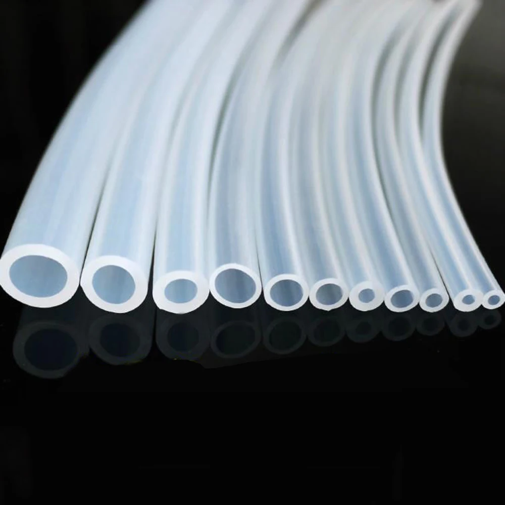 

1/2/3/5/10M Food Grade Transparent Silicone Rubber Hose 2/3/4/5/6/8/10/12/14/16mm Out Dia Nontoxic Flexible Clear Silicone Tube