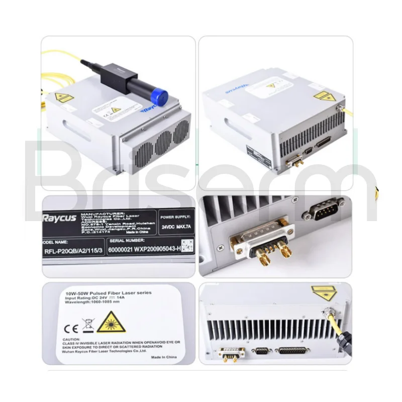 Original Raycus 20W Q-switched Pulse Fiber Laser Source for Fiber Laser Marking Machine 20W-RFL-P20QS P20QB P20QE 20W-RFL-P20QE