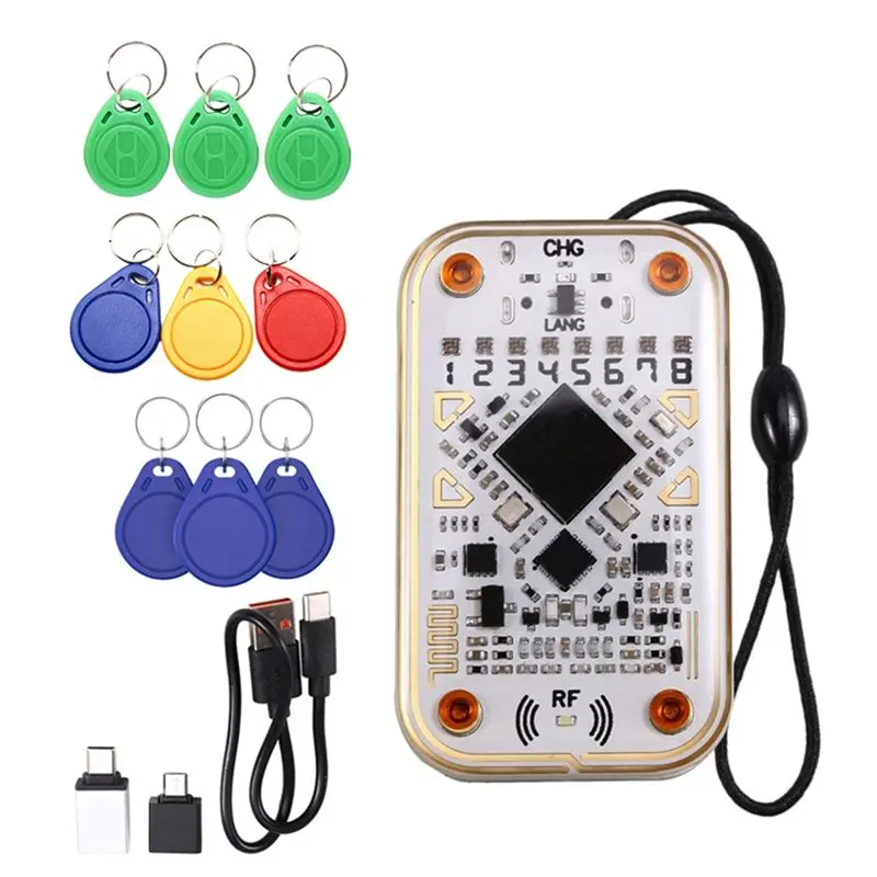abkq-–-lecteur-rfid-intelligent-et-polyvalent-modele-« chameleon »-avec-3 porte-cles-5577-cuid-uid-pour-un-decodage-efficace-des-cartes-d’identification-et-des-cartes-a-puce