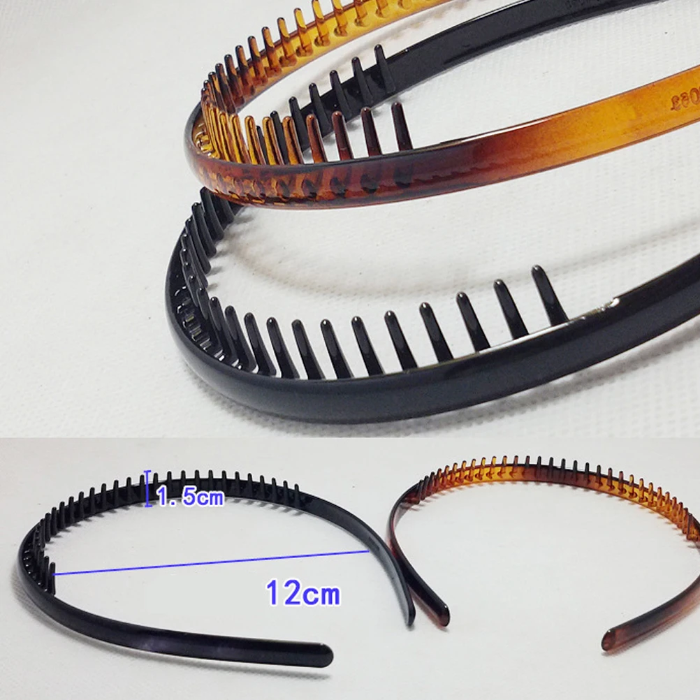 

6Pcs Anti-Slip Teeth Hairbands Soft Lightweight Women Hair Accessories Bang Organizer Fashion Headband Hair Hoop