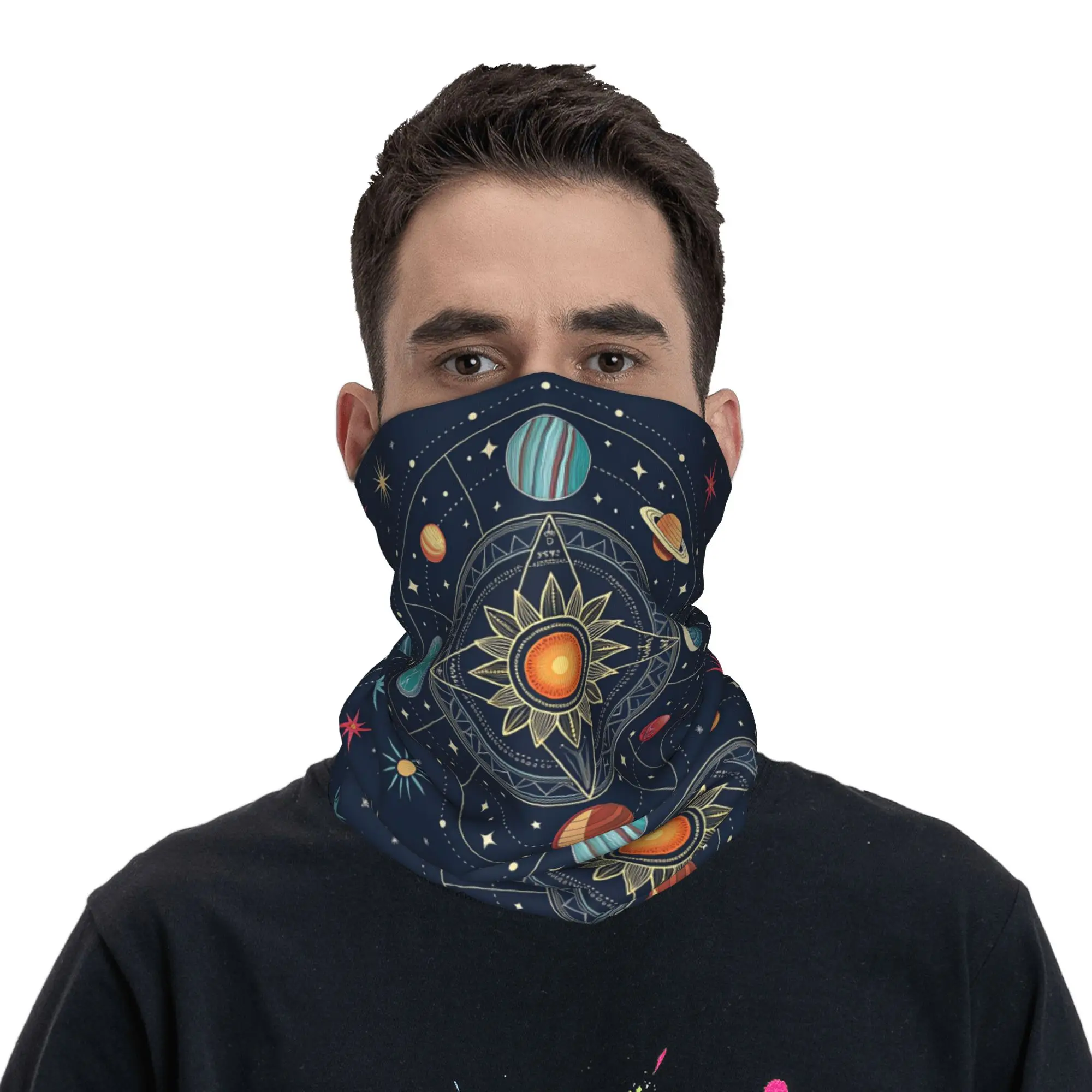 Cosmic Celestial Constellation Bandana Neck Gaiter Printed Mask Scarf Multi-use Cycling Scarf Riding Unisex Adult