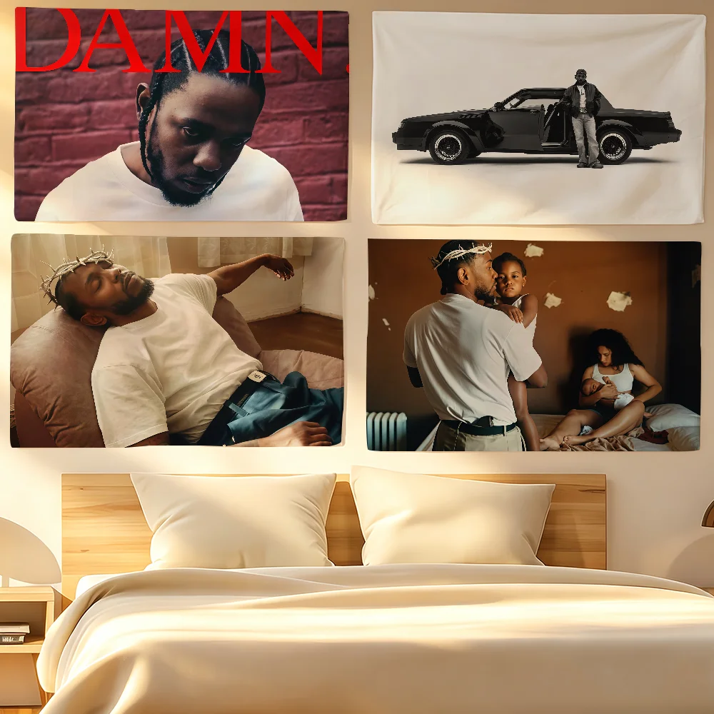 American rapper K-Kendrick L-Lamars flag For Living Room Home Dorm Decor Wall Outdoor Camping Party Banner Gifts