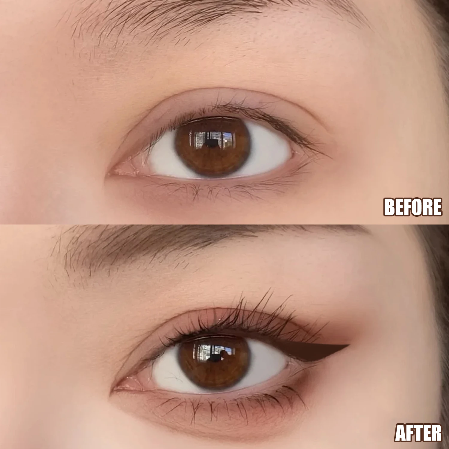 DIY Eye Liner Extension แสตมป์สําหรับเริ่มต้นขนตายาวนานแม่แบบหมึกกันน้ําแต่งหน้า Stencils สําหรับสามเณร