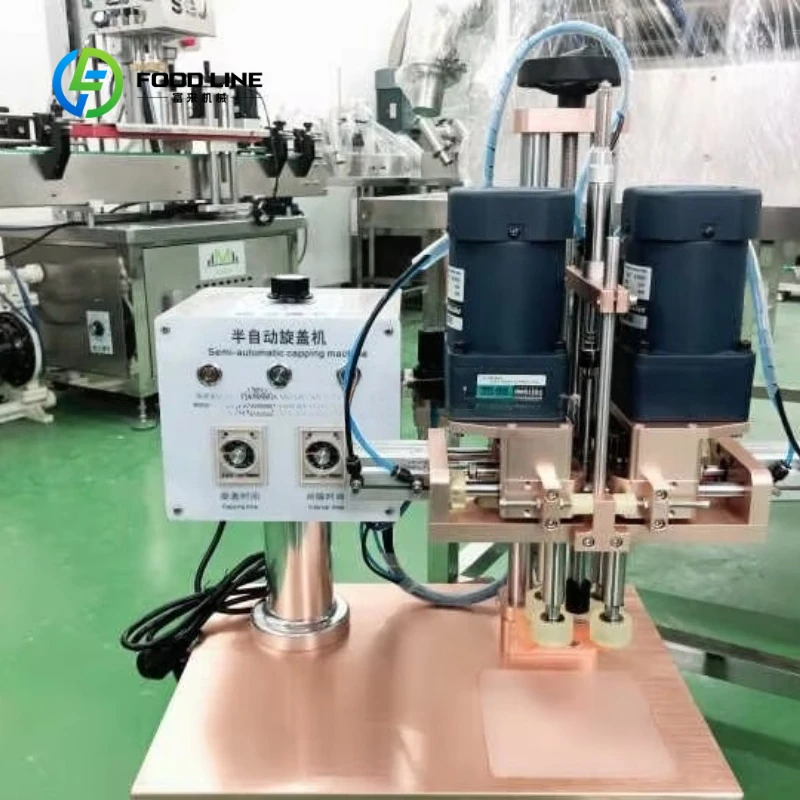 Customized Plastic Bottle Packaging Line High Quality Bottle Screw Capping Machine Desktop Semi‑automatic Capping Machine