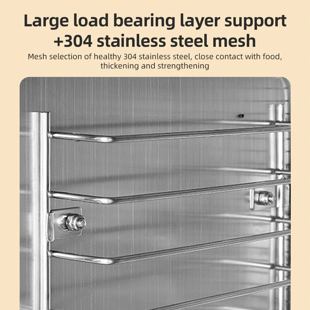 مجففات للأغذية والمتشنجة مع مؤقت 24 ساعة وخفيف، 6 رفوف تجفيف 800 وات 30-90 ℃ مجفف فواكه الخضار مع شاشة تعمل باللمس #4
