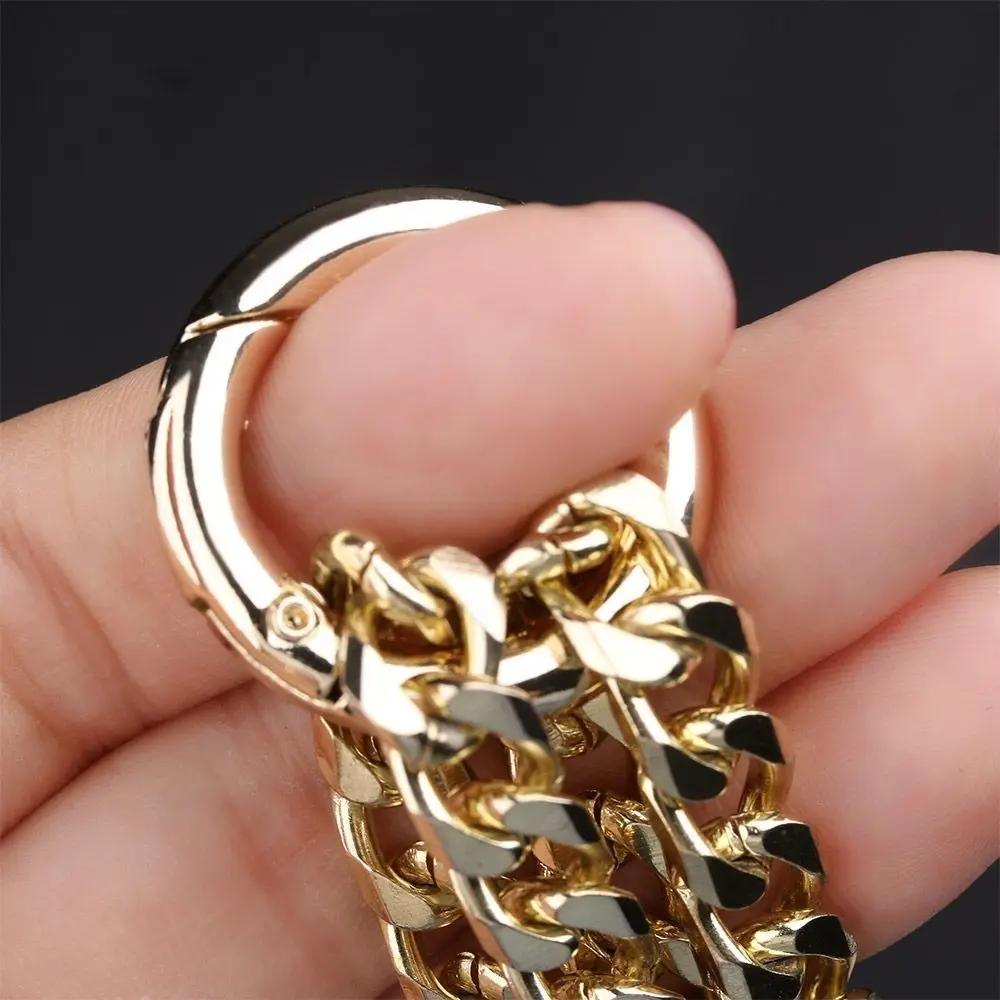 3pcs Zinc Alloy Plated Gate Spring D-Ring O-ring Buckles Clips Carabiner Purses Handbags Round Push Trigger Snap Hooks Carabiner