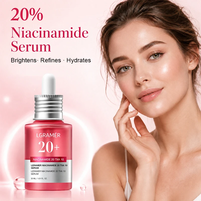 Suero de Niacinamida 20 + TXA 4 de 30 ml, Esencia Facial Iluminadora Diaria para Piel Sensible y con Tono Desigual