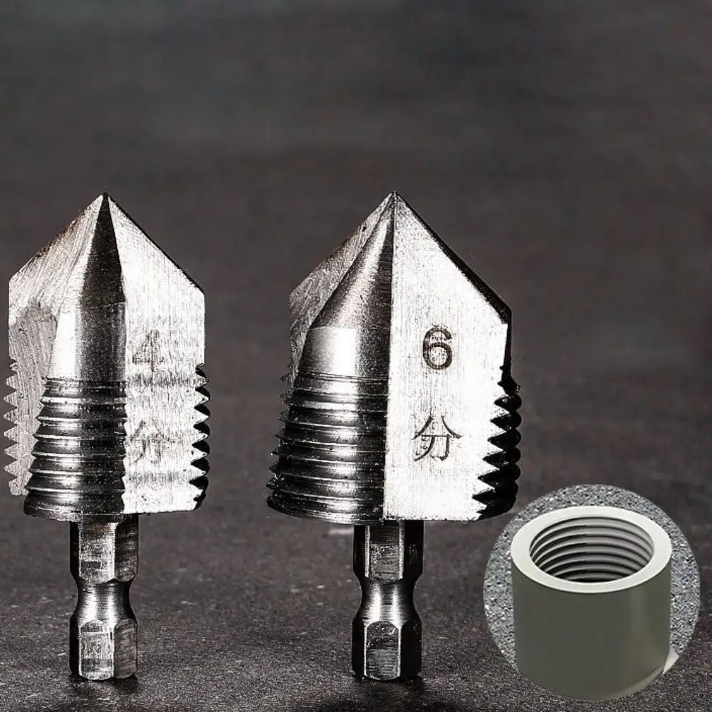 

Thread Pipe Reaming Drill Bits Hexagonal Handle High Hardness Water Pipe Fitting Reamer Corrosion Resistance Hole Opening