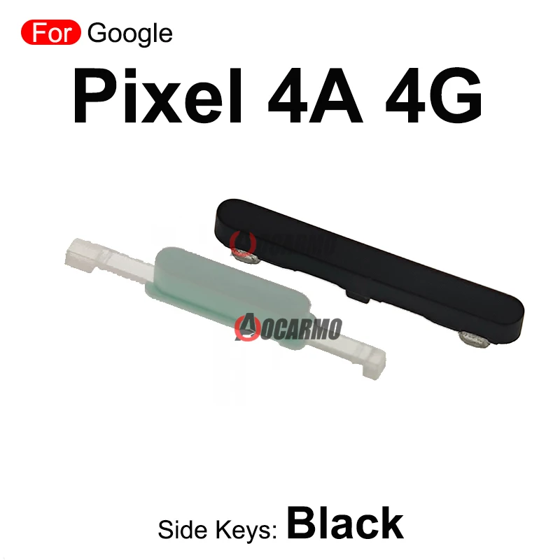 For Google Pixel 4A 4G 5G Side Button Keys Power On /Off Volume Button Replacement Parts Use For Black White Orange Phone