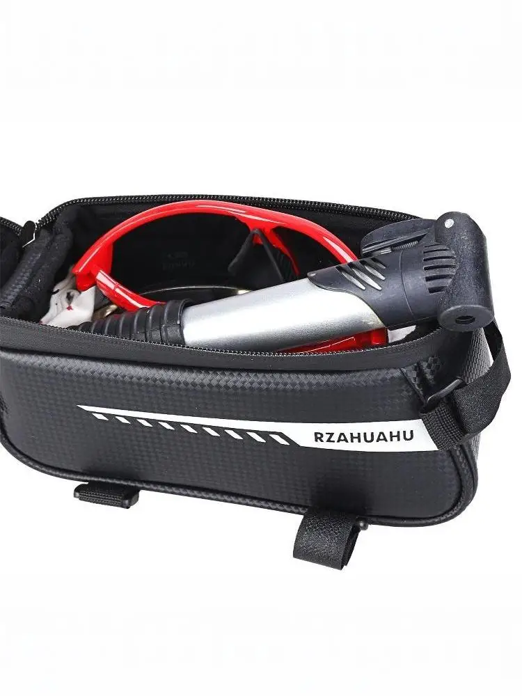 AliExpress NONE Bicycle Front Beam Bag Front Tube Cycling Bag Waterproof Phone Case Holder Touchscreen Bag Accessories