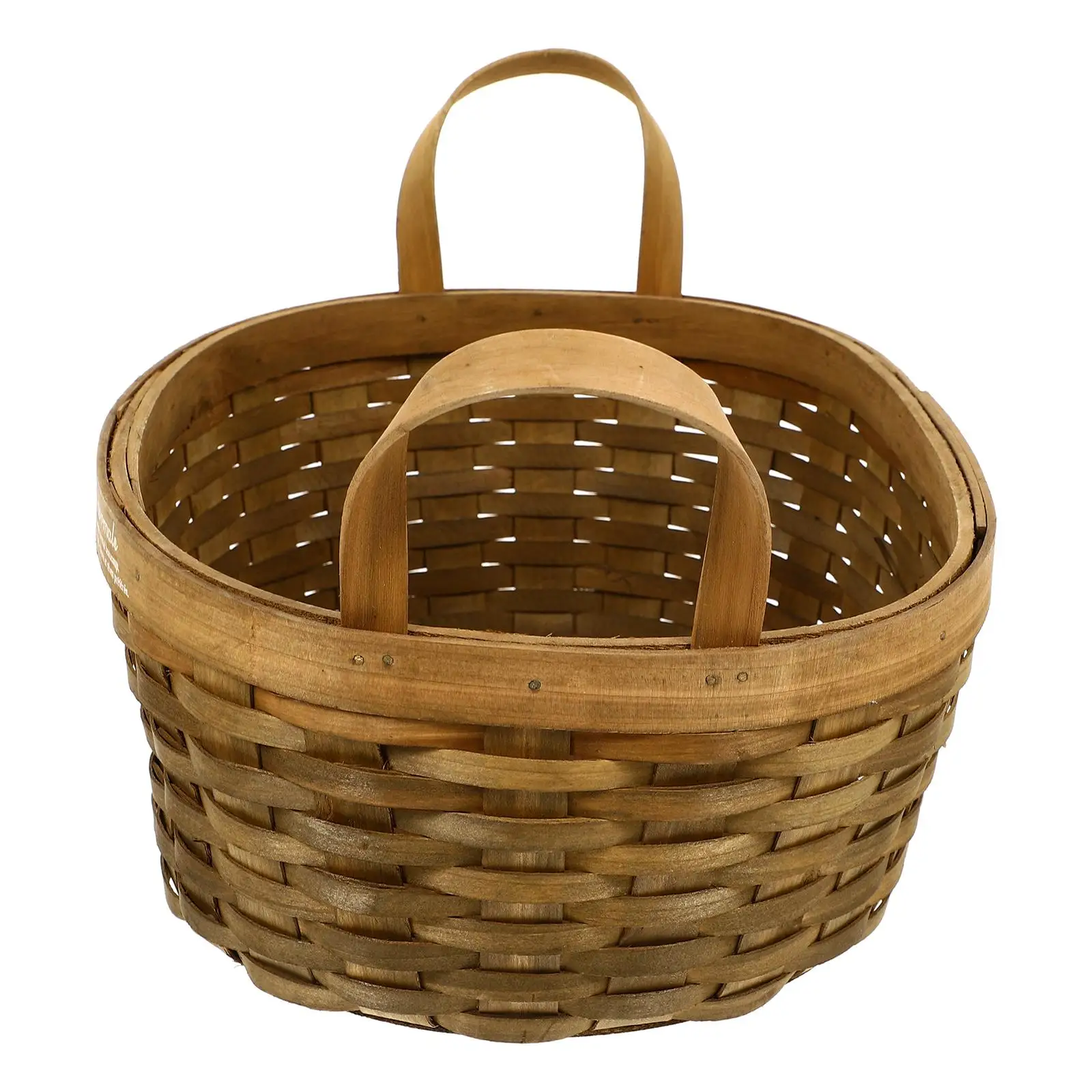 

Portable Handheld Woven Basket Storage Container Bread Egg Holder Natural Organizer Multi Functional Baskets Storage