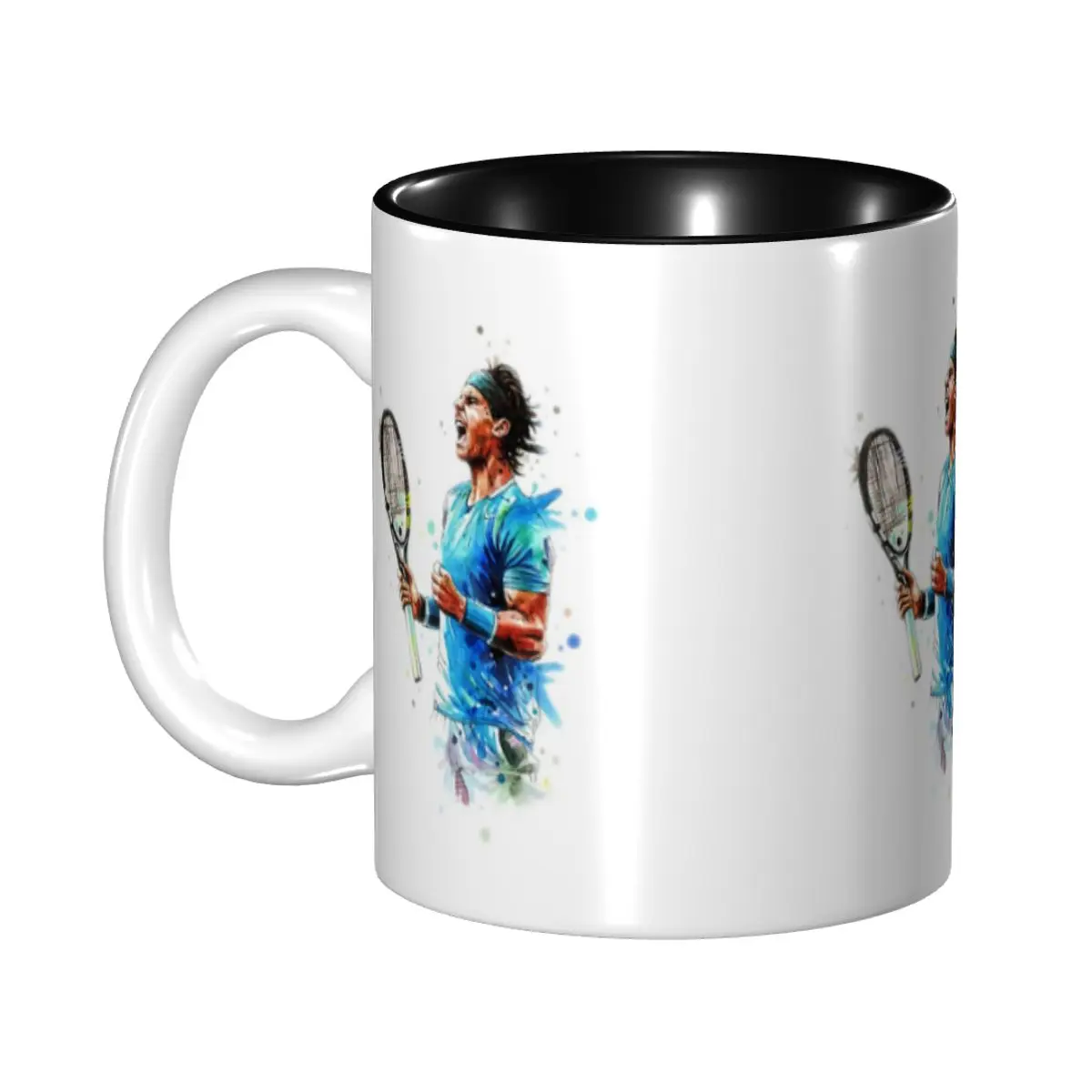 

Art Rafael Nadal Mug Funny Ceramic Coffee Cups Tea Mugs Milk Cup Drinkware Gifts for Woman Man