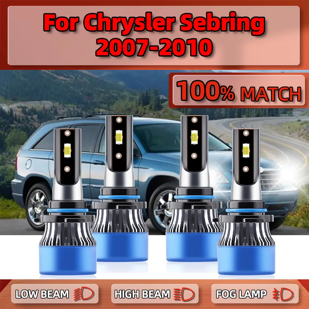 40000lm Autos chein werfer Lampen 240w Canbus LED Scheinwerfer Fernlicht 12v 6000k weiß für Chrysler Sebring